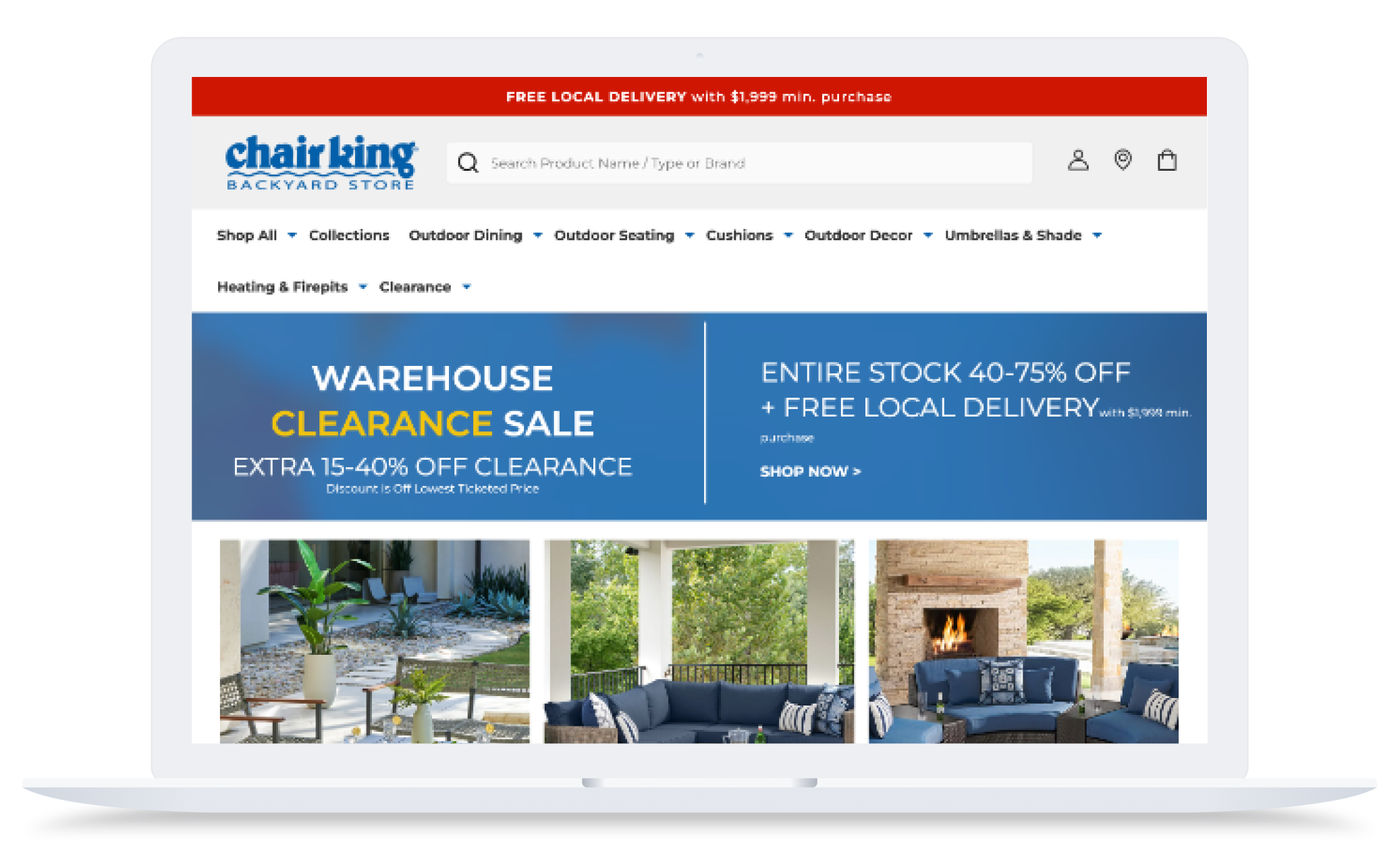 CD 6866 Chair King Case Study Imagery and Logos device laptop merchant